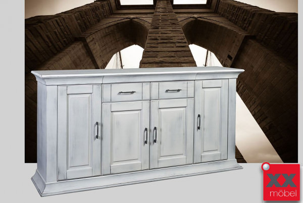 Sideboard | Brooklyn | Vintage Pappel teilmassiv | T04