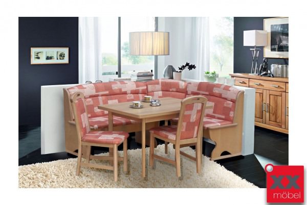 Eckbankgruppe | Brun | Landhausstil Buche Massivholz Front | B4
