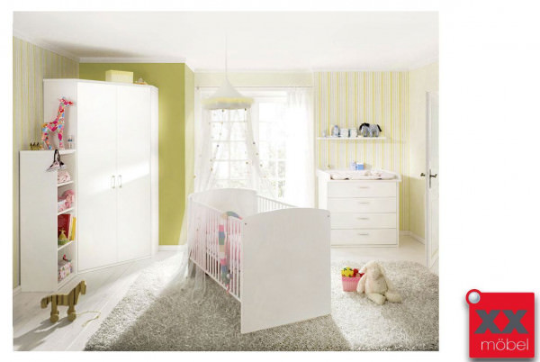 Babyzimmer | 4-tlg. | Achat | weiss Nachbildung | AC5