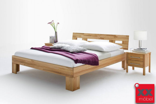 Massivholzbett | Modset | Rotkernbuche massiv | S40