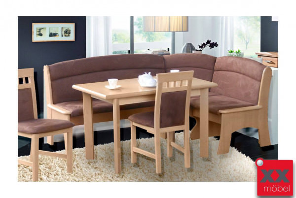 Eckbankgruppe | Mallorca | Landhausstil Buche Massivholz Front | M4