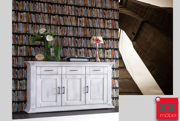 Sideboard | Brooklyn | Vintage Pappel teilmassiv | T03