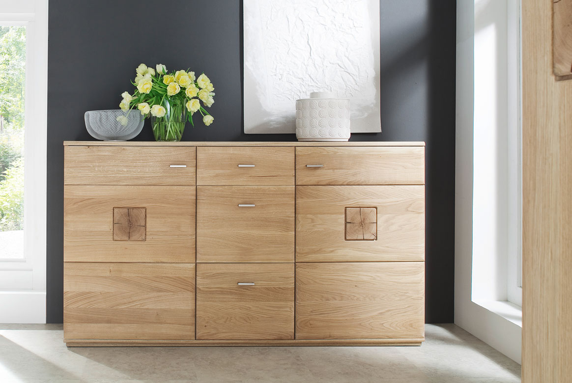 Sideboard Eiche teilmassiv Bologna | T01