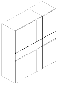 Kleiderschrank 444023 · Originalabbildung / Ausführungsbeispiel