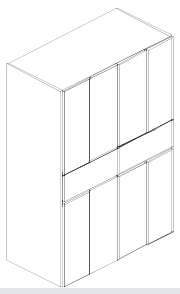 Kleiderschrank 444022 · Originalabbildung / Ausführungsbeispiel