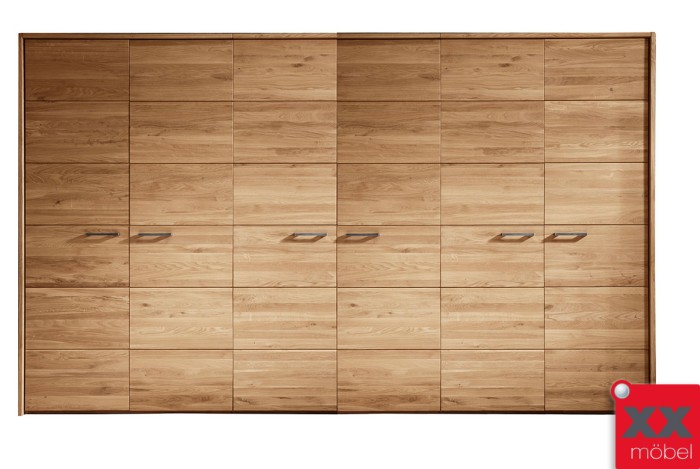 Kleiderschrank 6 türig | TPT | Wildeiche Massivholz | T06
