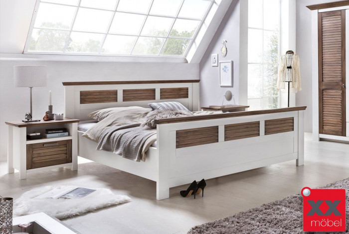 Bettgestell | Laguna | Kiefer teilmassiv | T05