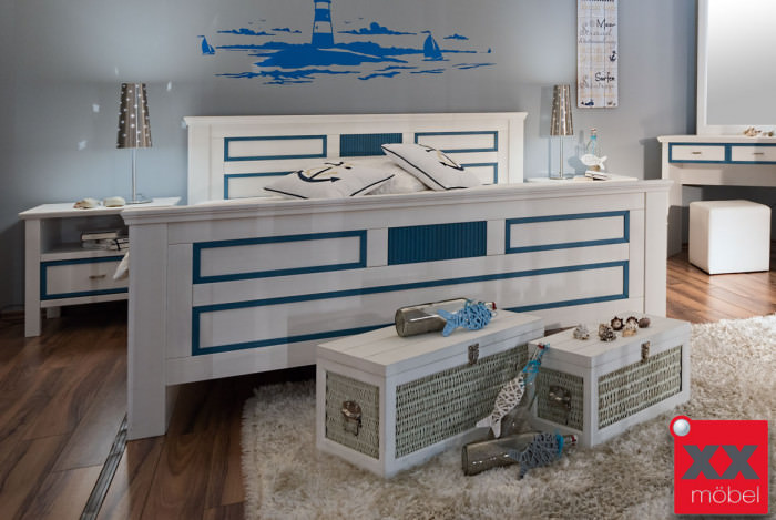 Bettgestell | Seaside | Kiefer teilmassiv | T05