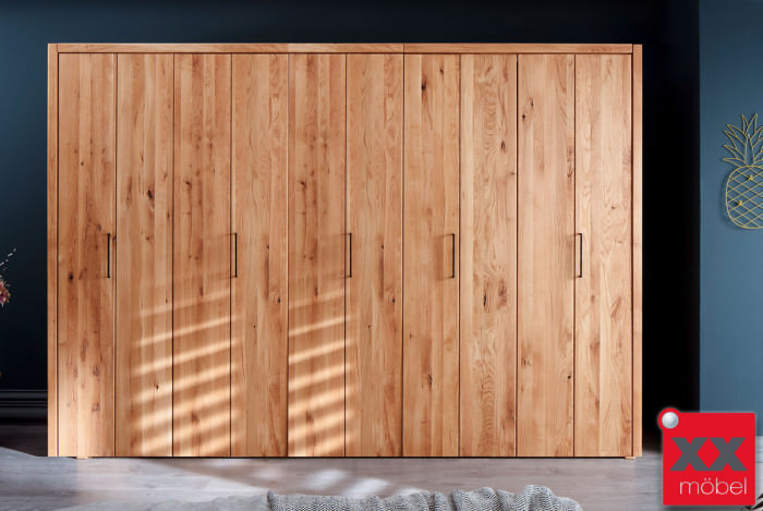 Kleiderschrank | Rödvig | Wildeiche Massivholz | T05