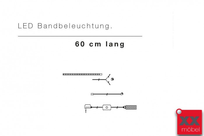 LED Bandbeleuchtung ca. 60 cm lang 06081ZB