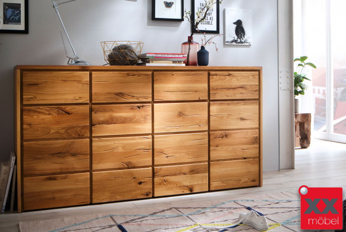 Sideboard | Rödvig | Wildeiche Massivholz | T09