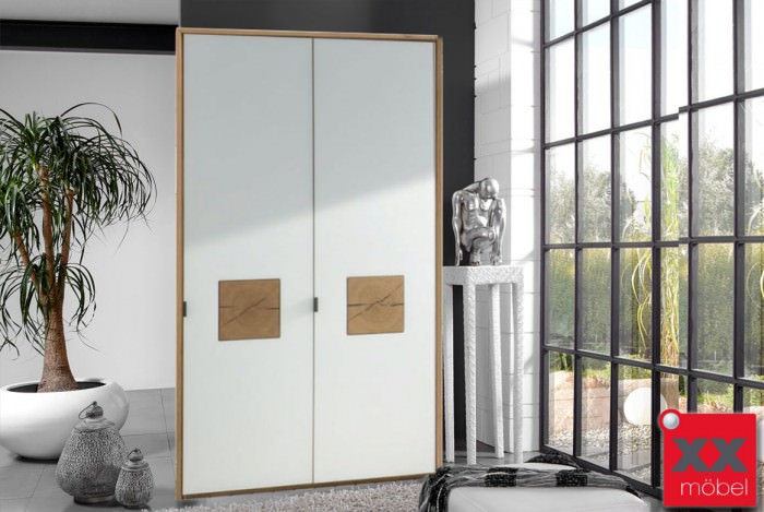 Kleiderschrank | Front 14 | Wildeiche Massivholz | F14