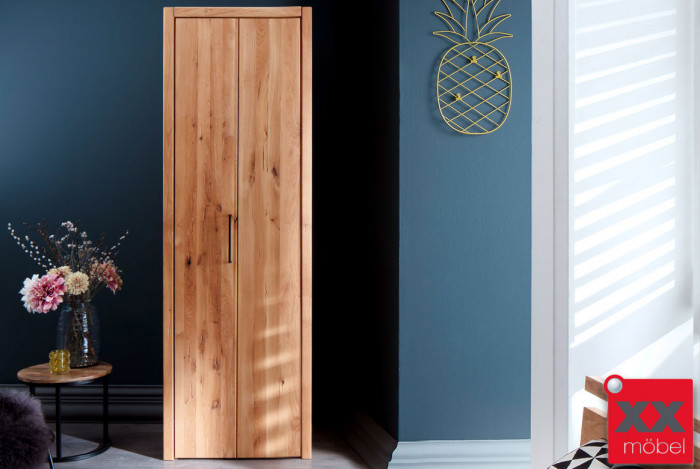 Kleiderschrank | Rödvig | Wildeiche Massivholz | T02
