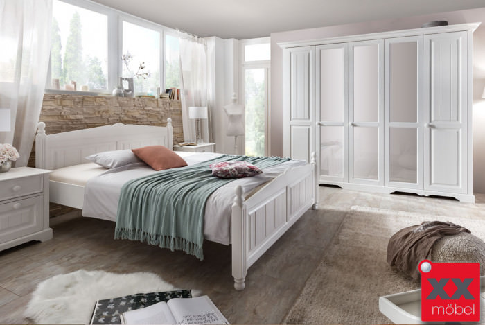 Schlafzimmer Landhausstil | Pisa | Kiefer teilmassiv | S02 Schlafzimmer Landhausstil | Pisa | Kiefer teilmassiv | S02