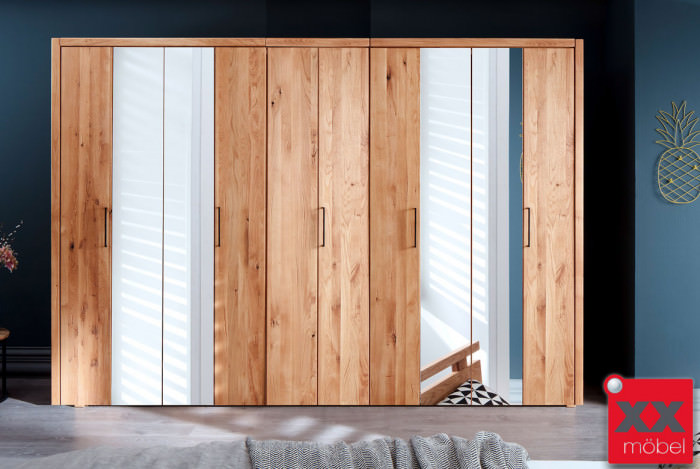 Kleiderschrank | Rödvig | Wildeiche Massivholz | T15