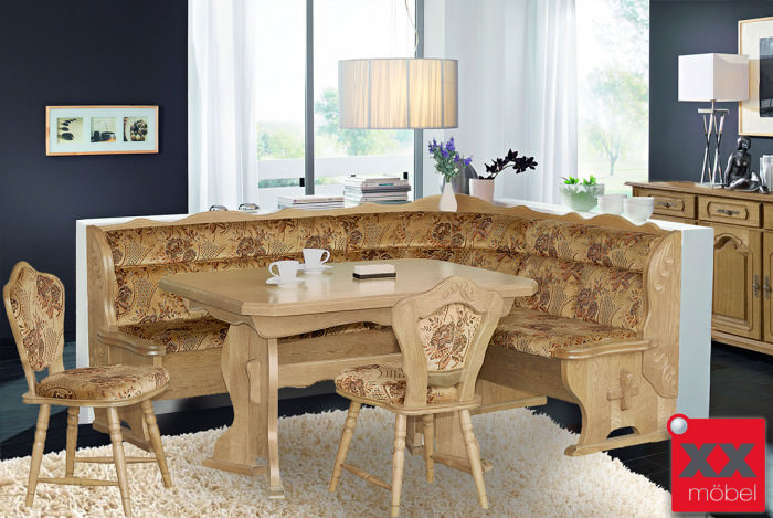 Eckbankgruppe | Brooklyn | Eiche teilmassiv P43 | H01