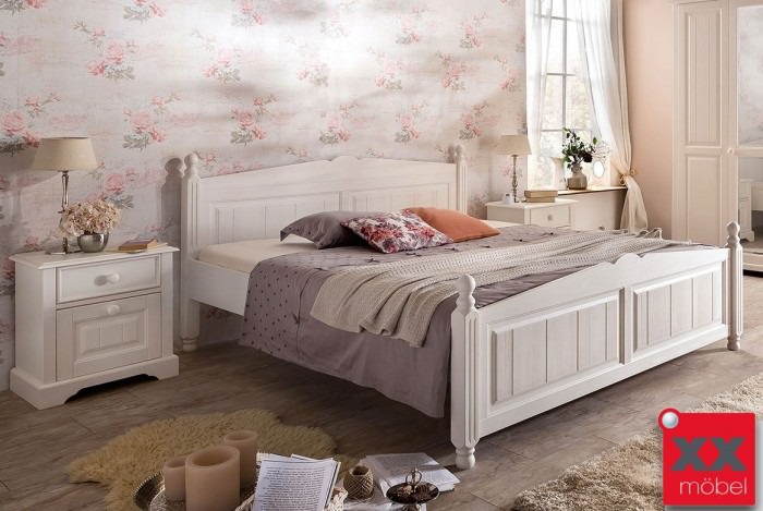 Bettgestell Set | Pisa | Kiefer teilmassiv | P52S