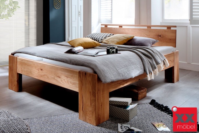 Bettgestell | Rödig | Wildeiche Massivholz | T41