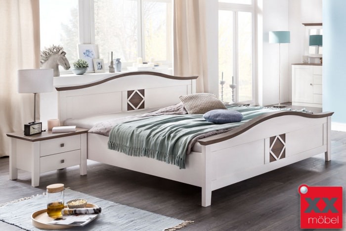 Bettgestell | Mistral | Kiefer teilmassiv | P52