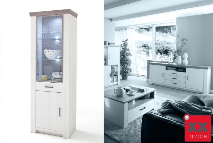 Vitrine | Bozen | Eiche Nelson 3d Optik | T10