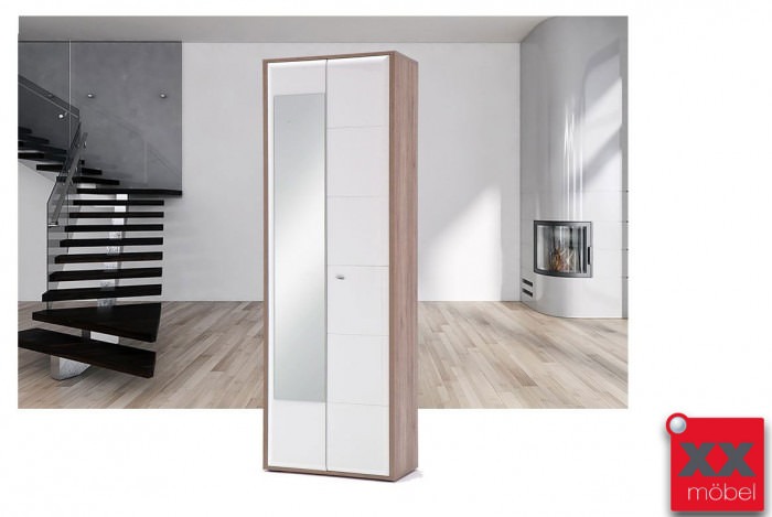 Garderobenschrank | Comino | weiß Hochglanz | T83