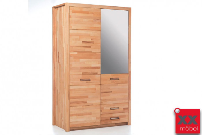 eckschrank kernbuche nachbildung, kleiderschrank massivholz | fenja | kernbuche massiv geölt | t84, Design ideen