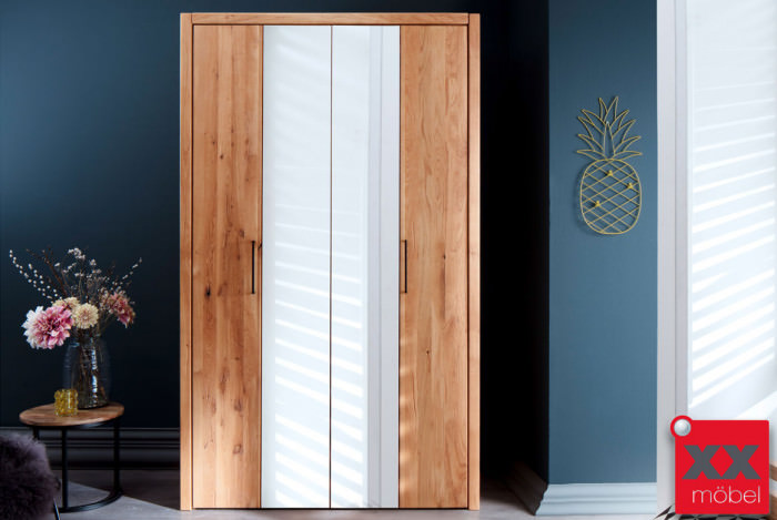 Kleiderschrank | Rödvig | Wildeiche Massivholz | T12