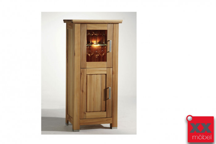 Vitrine modern | Anna | Kernbuche Massivholz | T52