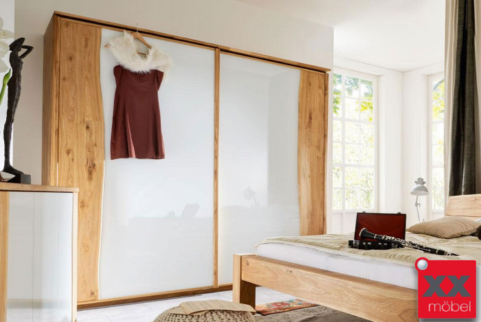 Schwebetürenschrank | Baum K | Massivholz geölt | T18