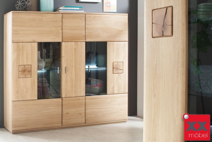 Highboard | Bologna | Eiche teilmassiv | T05