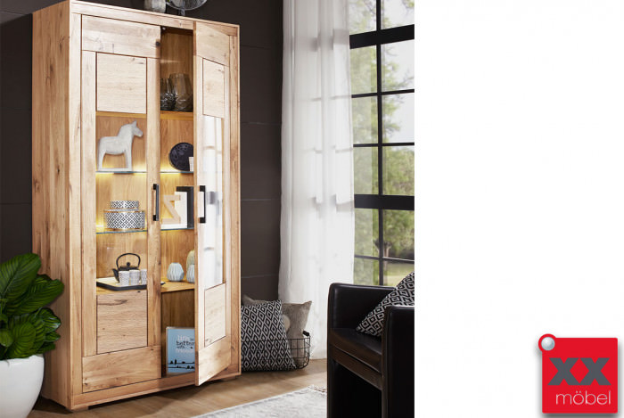 Vitrine | Fenja | Wildeiche massiv | T02
