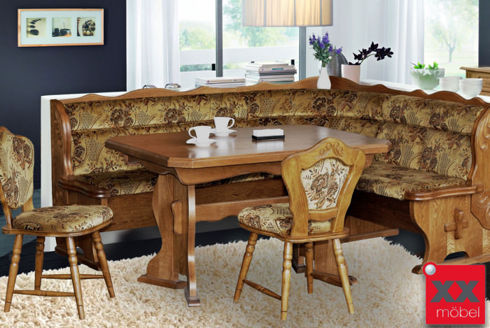 Eckbankgruppe | Brooklyn | Eiche teilmassiv P43 | B01