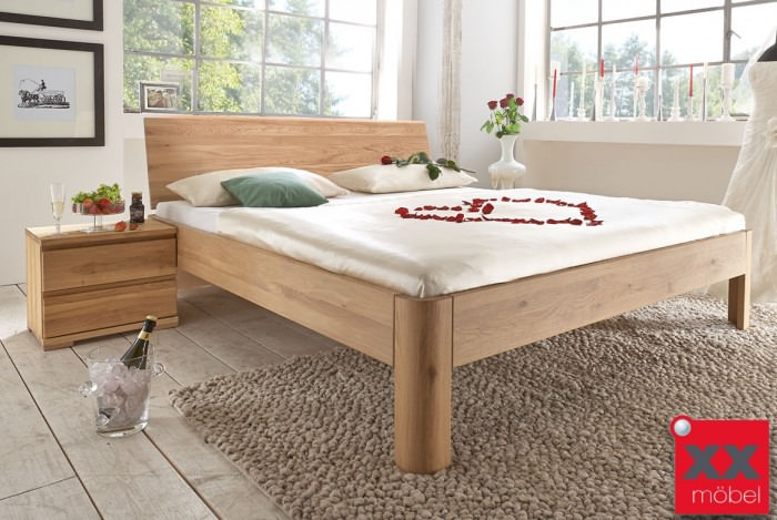 Bettgestell | System C | Buche - Kernbuche - Wildeiche | C01