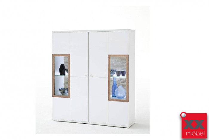 Highboard | Pamplona | weiß Hochglanz | T05