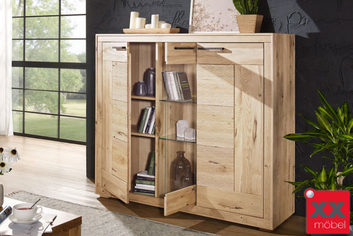 Highboard | Fenja | Wildeiche massiv | T10