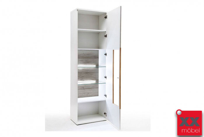 Vitrine | Pamplona | weiß Hochglanz | T10