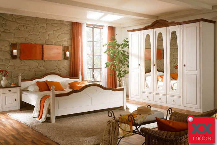 Schlafzimmer Landhausstil | Wales | Kiefer teilmassiv | S01 Schlafzimmer Landhausstil | Wales | Kiefer teilmassiv | S01