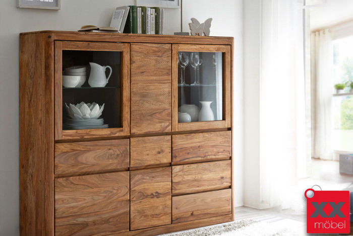 Highboard | Newyork | Sheesham gebeizt | T05