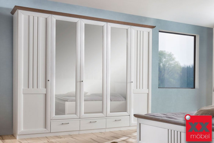 Kleiderschrank | Eleganza | Kiefer teilmassiv | G25