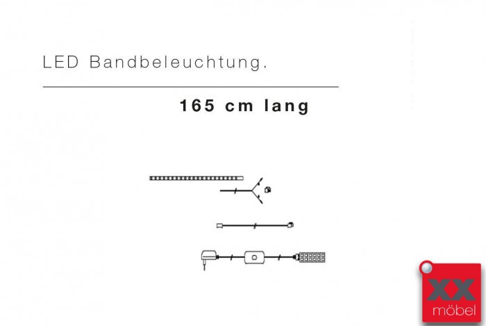 LED Bandbeleuchtung ca. 165 cm lang 07084ZB