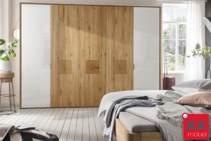 Kleiderschrank | Front 9/13 | Wildeiche Massivholz | F93
