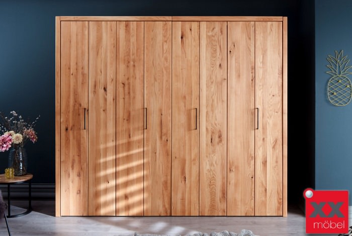 Kleiderschrank | Rödvig | Wildeiche Massivholz | T04