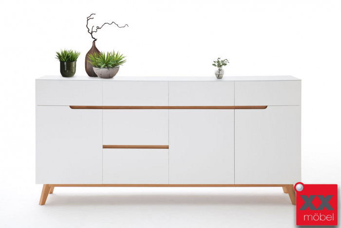 Sideboard | Cervo | weiß - Asteiche | T04