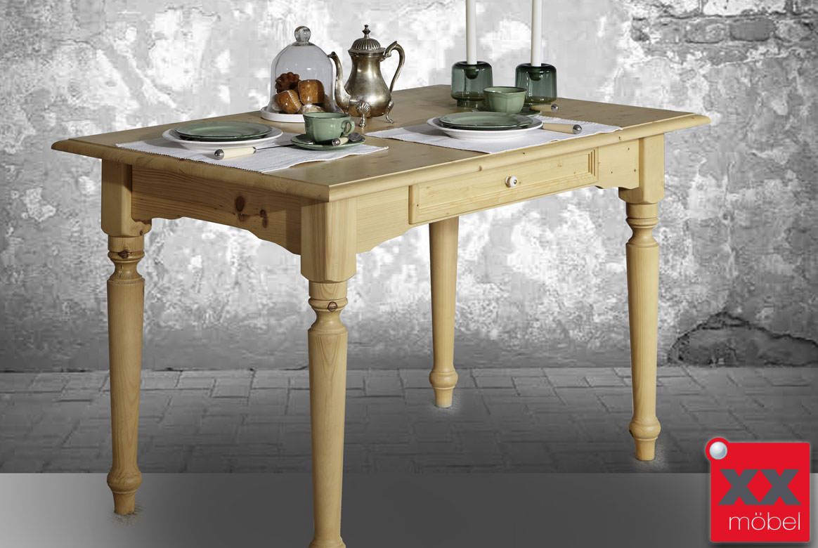 Esstisch Landhausstil Alina Tisch Massivholz T14 Av
