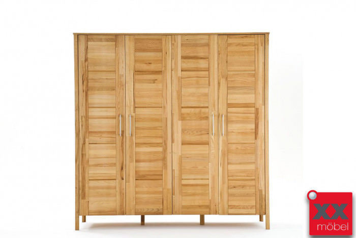 Kleiderschrank | Greta | Massivholz Kernbuche geölt | T04
